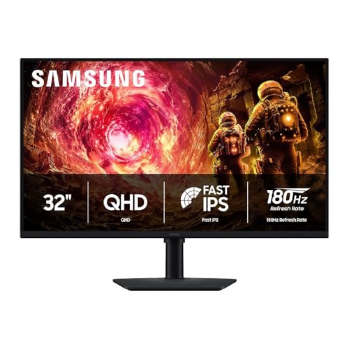 Samsung 32-in QHD, IPS, 180Hz, 1ms, G-Sync - LS32FG502ENXZA