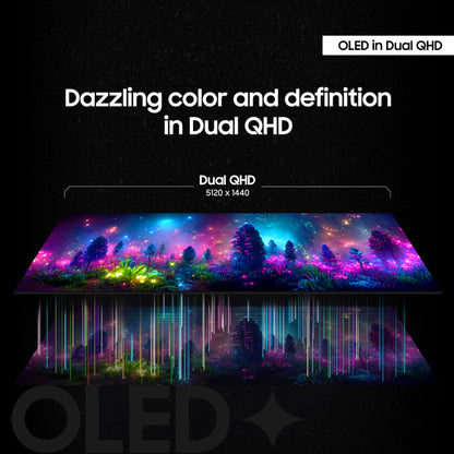 Samsung 49-in Odyssey QD-OLED G9 (G91SD) Dual QHD Curved Gaming Computer Monitor - LS49DG910SNXZA