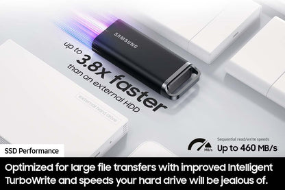 (Open Box) Samsung T5 EVO 8TB Portable SSD Drive - MU-PH8T0S/AM
