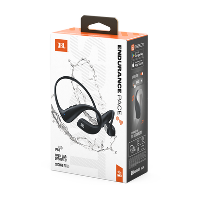 JBL Endurance Pace Bluetooth Wireless Waterproof Headphones - Black