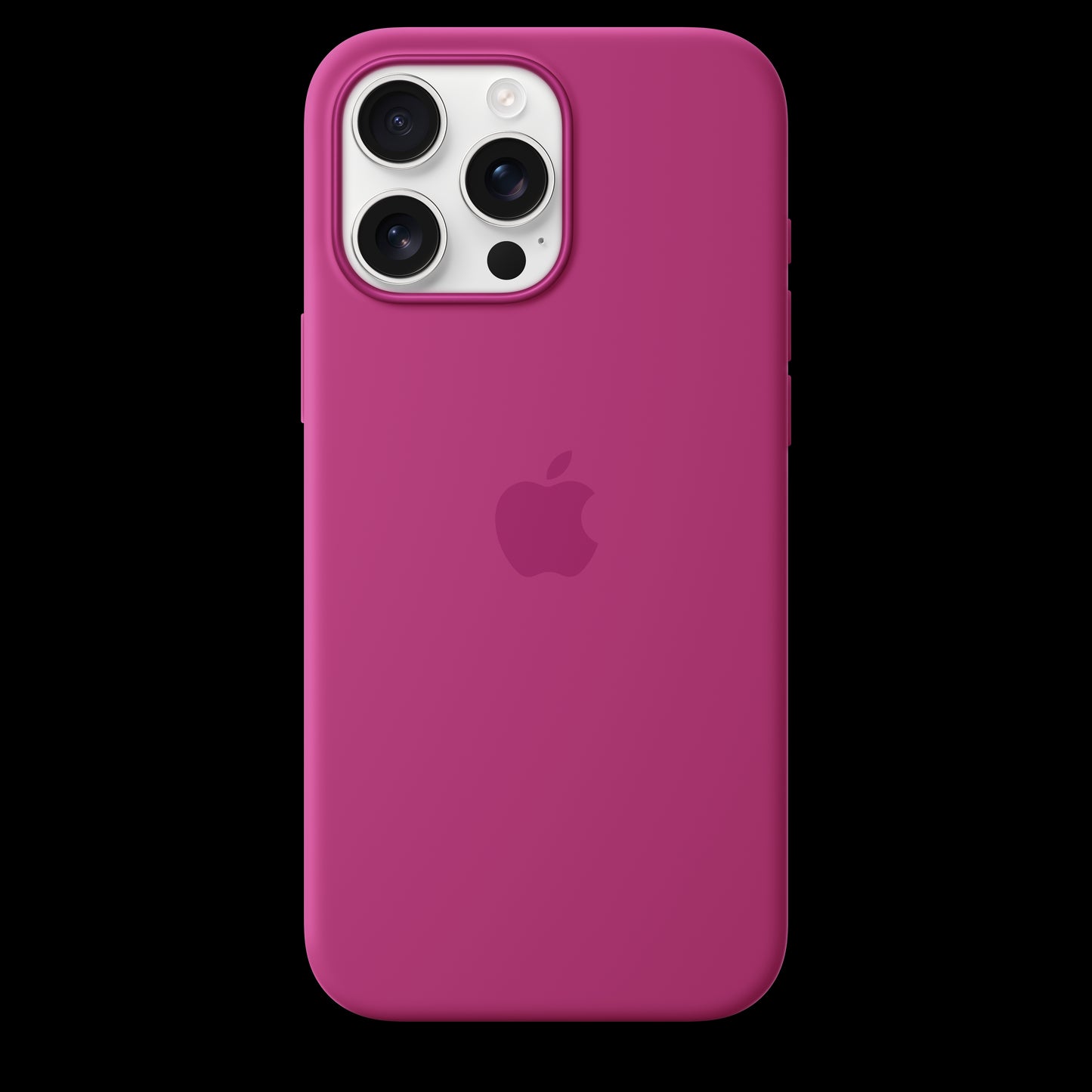 Apple iPhone 16 Pro Max Silicone Case with MagSafe - Fuchsia - MYYX3ZM/A (2024)