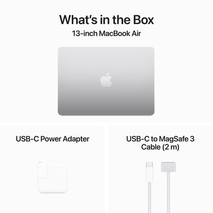 (CTO) Apple MacBook Air 13-in M3 8C CPU - 10C GPU, 8GB, 2TB, Silver, 35W Dual - (Spring 2024) - Z1B8001EE