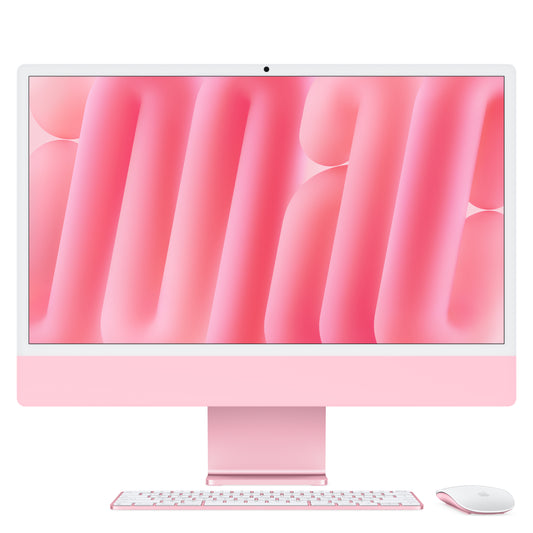 (Open Box) Apple 24-inch iMac with Retina 4.5K display: M4 chip w 10C CPU / 10C GPU, 512GB SSD, 16GB Memory - Pink - MWV53LL/A (Fall 2024)