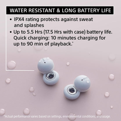 Sony LinkBuds Truly Wireless Earbud Headphones with an Open-Ring Design - Gray - WFL900/H