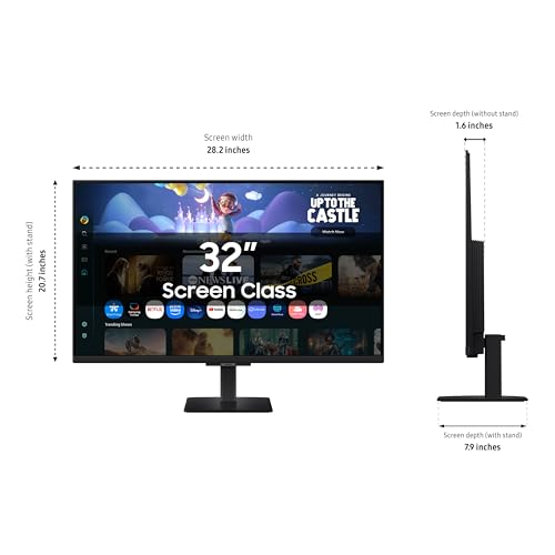 Samsung 32-Inch M5 (M50F) FHD Smart Monitor with Streaming TV, Speakers, Black, LS32FM502ENXZA