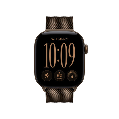 Apple Watch Series 12 GPS + Cellular 42mm Dark Bronze Aluminum Case with Dark Bronze Milanese Loop - MKDK4LS/A (2026)
