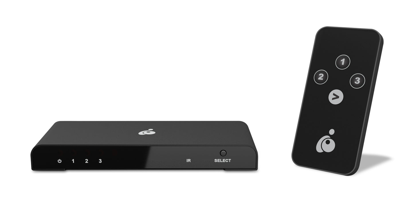 (Open Box) IOGEAR 3-Port True 4K UltraHD HDMI® Switch