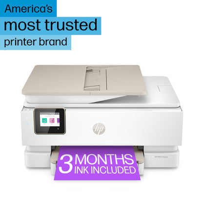 HP ENVY Inspire 7955e Wireless Color Inkjet Printer, Scanner, Copier - White - 1W2Y8A#B1H