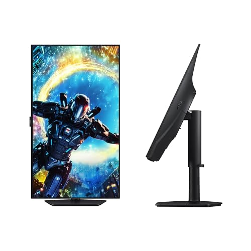 Samsung 32-in Computer Monitor - WOLED, UHD, 165Hz (DLG FHD 330Hz), Black Design, HAS - LS32HG732SNXZA (2026)