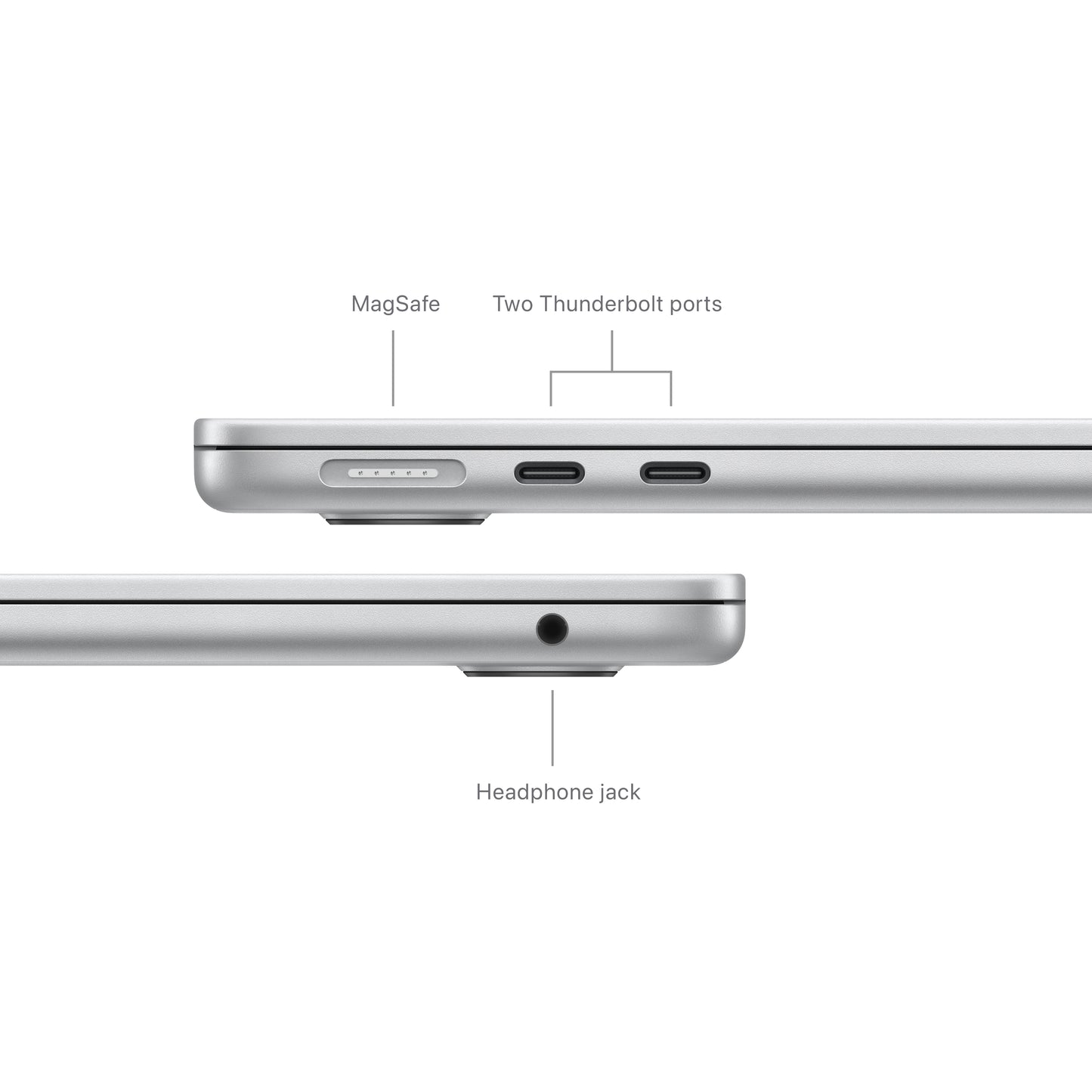 (CTO) Apple MacBook Air 13-in M3 8C CPU - 10C GPU, 8GB, 256GB, Silver, 35W Dual - (Spring 2024) - Z1B8001E6