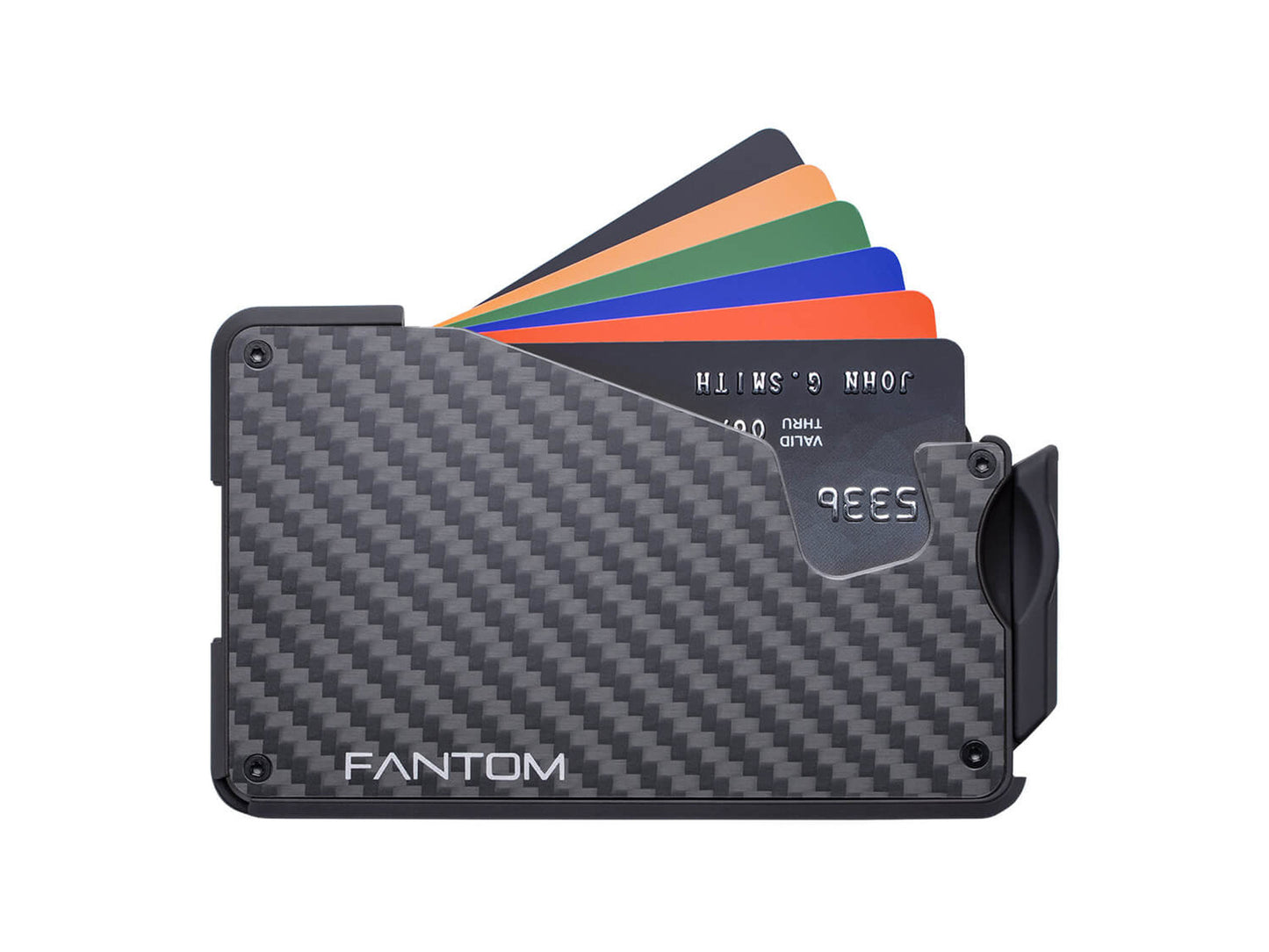 Fantom S Wallet | Slim for 5 to 10 Cards | Carbon Fiber