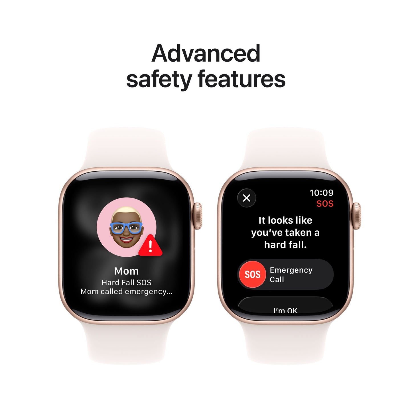 (Open Box) Apple Watch Series 11 GPS 42mm Rose Gold Aluminum Case with Light Blush Sport Band - S/M - MEU04LW/A - (Fall 2025)