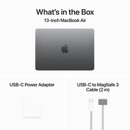 (CTO) Apple MacBook Air 13-in M3 8C CPU - 10C GPU, 16GB, 256GB, Space Gray, 35W Dual - (Spring 2024) - Z1B60019P