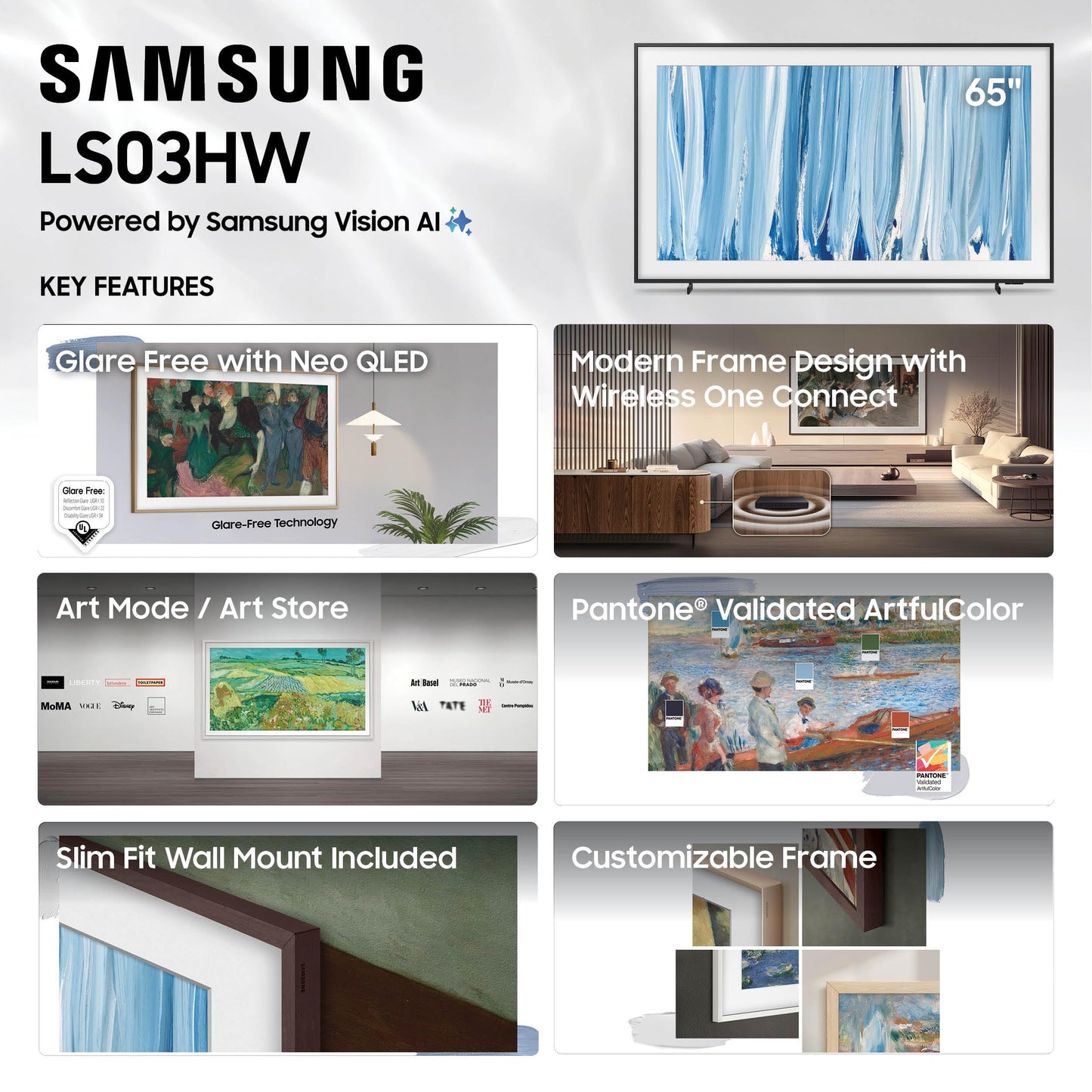Samsung The Frame Pro 55-in NeoQLED TV - QN55LS03HWFXZA (2026)