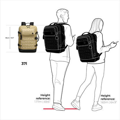 Swissdigital BERG PRO Dark Khaki XL Backpack | Camera Bag