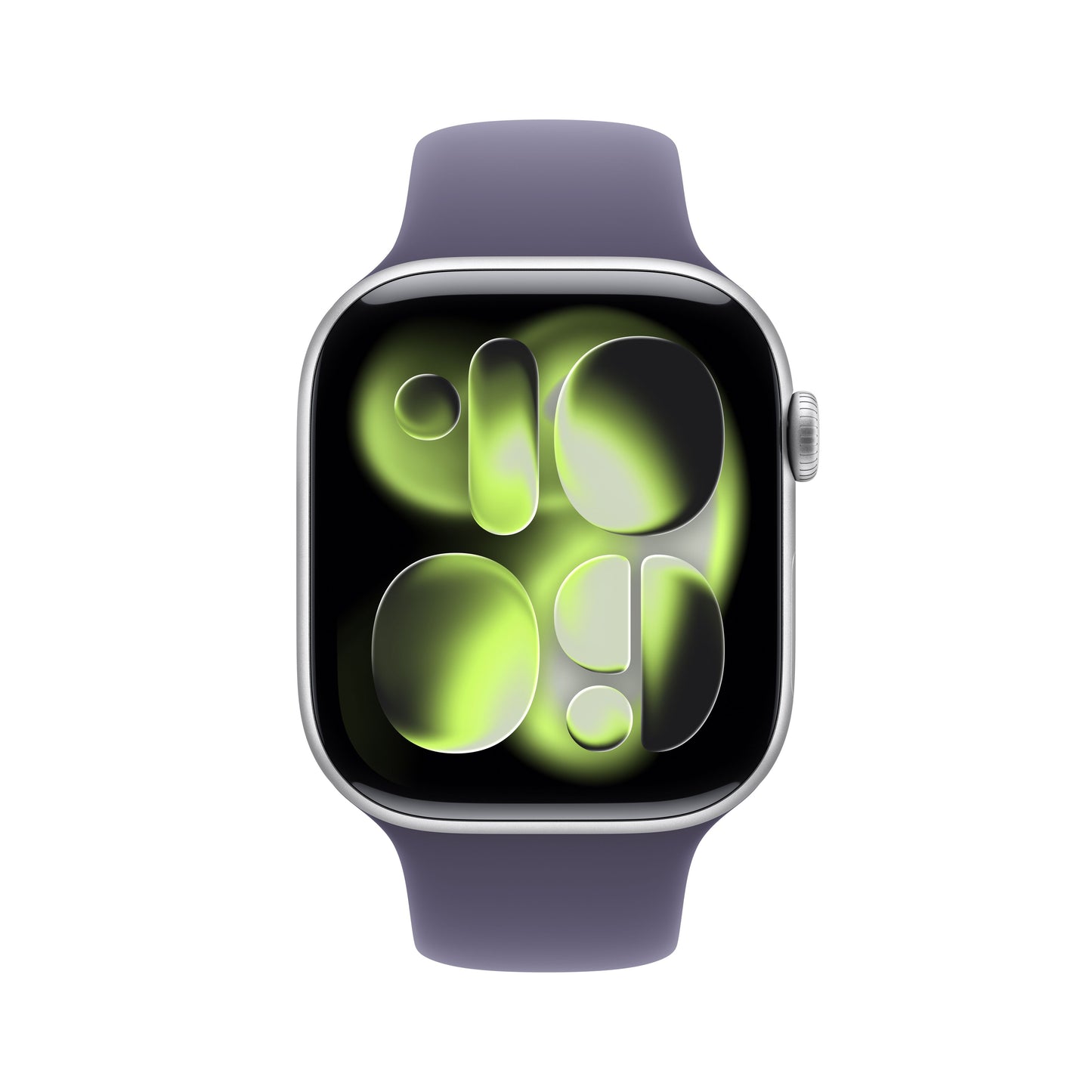 (Open Box) Apple Watch Series 11 GPS 46mm Silver Aluminum Case with Purple Fog Sport Band - S/M - MEV94LW/A - (Fall 2025)