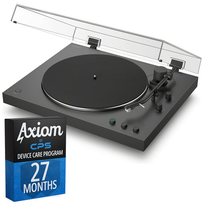 Sony PS-LX3BT Belt Drive Turntable Vinyl Bluetooth Record Player w Axiom 27-Month Device Care Program