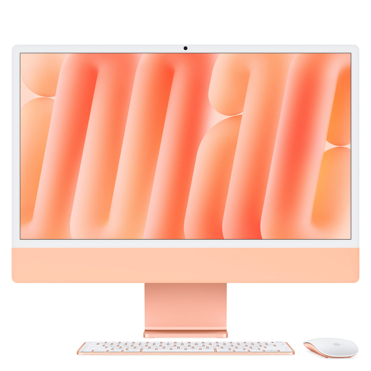 Apple 24-inch iMac with Retina 4.5K display: M6 chip with 12-core CPU and 12-core GPU, 16GB, 256GB SSD - Orange - MH214LL/A