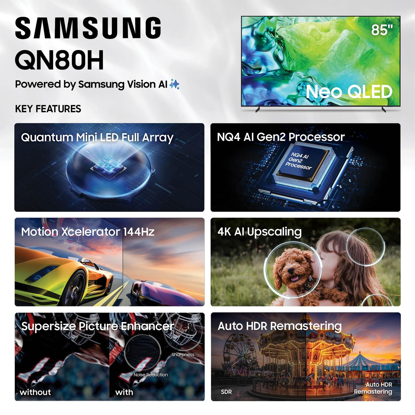 Samsung QN80H 100-in NeoQLED TV - QN100QN80HFXZA (2026)