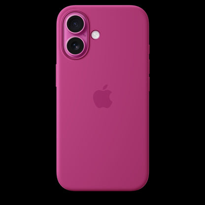 Apple iPhone 16 Silicone Case with MagSafe - Fuchsia - MYY53ZM/A (2024)