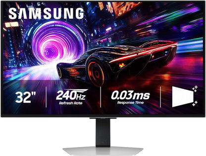 Samsung 32-Inch Odyssey QD-OLED G8 G81SF 4K 240Hz Gaming Monitor - LS32FG810SNXZA