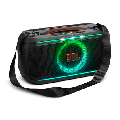 JBL Party Box On The Go 2 Bluetooth Speaker - w/ AI enhanced microphone - Black