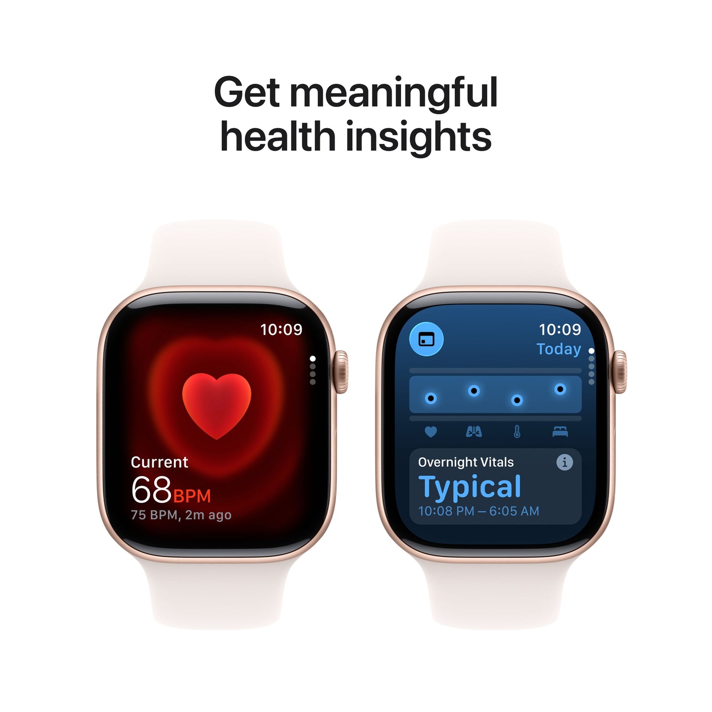 (Open Box) Apple Watch Series 11 GPS + Cellular 46mm Rose Gold Aluminum Case with Light Blush Sport Band - M/L - MFCJ4LW/A - (Fall 2025)