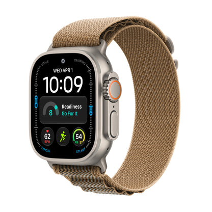 Apple Watch Ultra 4 GPS + Cellular 49mm Natural Titanium Case with Desert Alpine Loop - L - MJAG4LS/A (2026)
