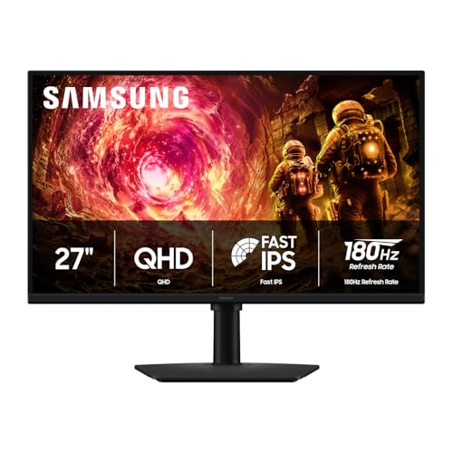 Samsung 27-in QHD, IPS, 180Hz, 1ms, G-Sync - LS27FG502ENXZA