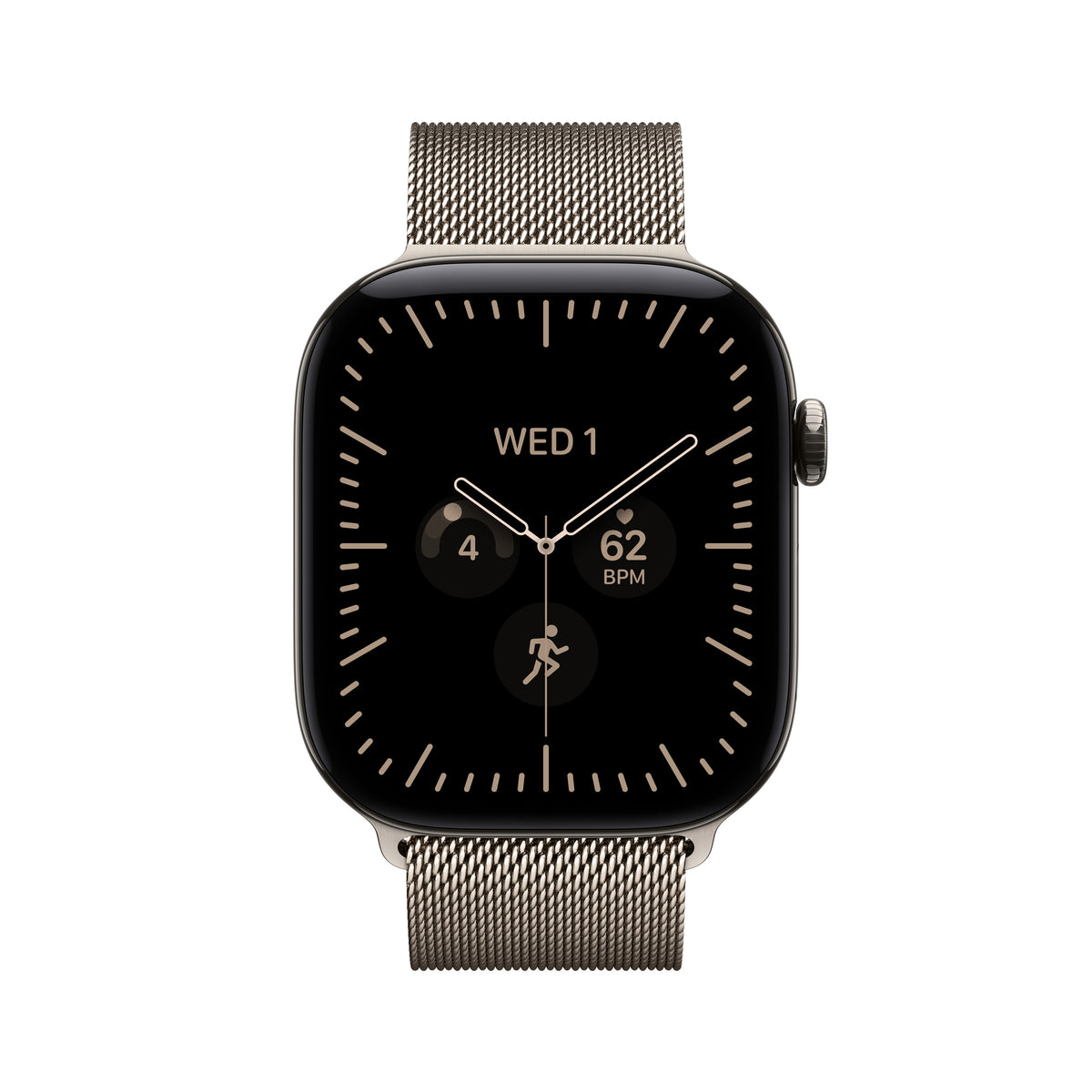 Apple Watch Series 12 GPS + Cellular 46mm Natural Titanium Case with Natural Milanese Loop - M/L - MJGQ4LS/A (2026)