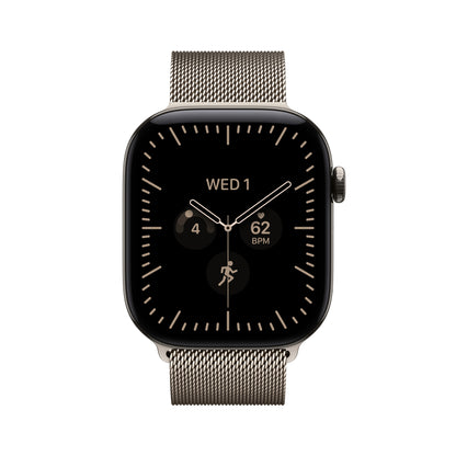 Apple Watch Series 12 GPS + Cellular 46mm Natural Titanium Case with Natural Milanese Loop - M/L - MJGQ4LS/A (2026)