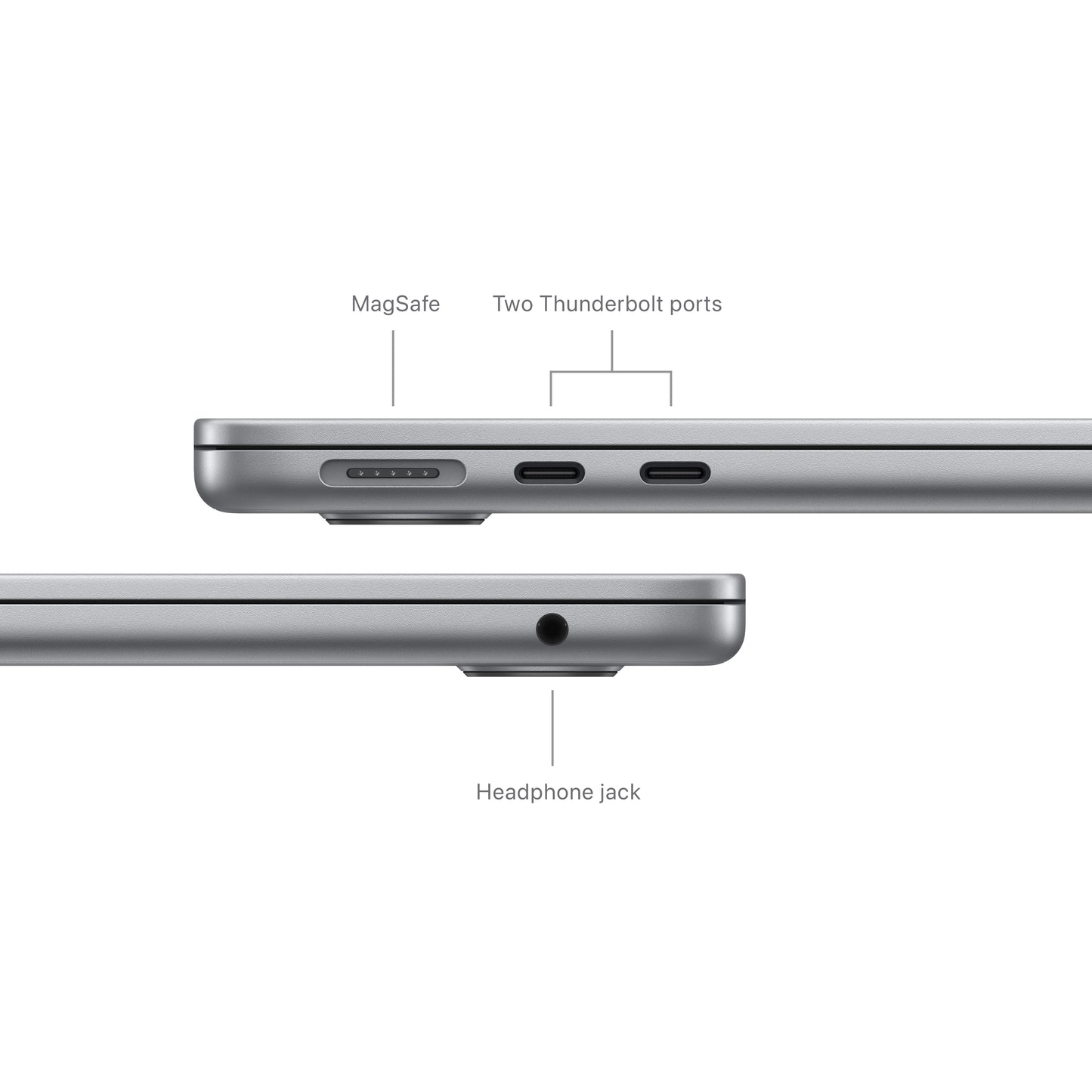 (CTO) Apple MacBook Air 13-in M3 8C CPU - 10C GPU, 8GB, 1TB, Space Gray, 35W Dual - (Spring 2024) - Z1B6001DP