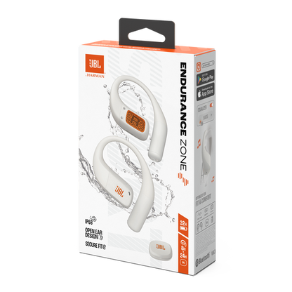 JBL Endurance Zone Bluetooth Wireless Waterproof Earbuds - White