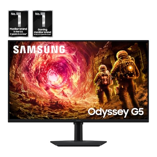 Samsung 32-in QHD, IPS, 180Hz, 1ms, G-Sync - LS32FG502ENXZA