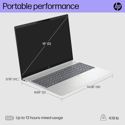 (Open Box) HP Pavilion Plus 16-in Laptop Computer - 16-ab1010nr (EVO) Ultra 7-155H 16.0" 16GB 512GB SSD