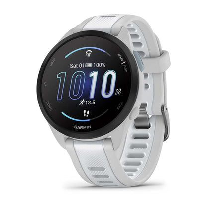 Garmin Forerunner 165 Fitness and Running Smartwatch, Mist Gray / Whitestone