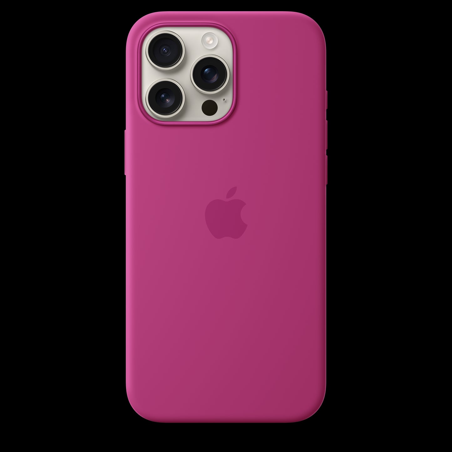 Apple iPhone 16 Pro Max Silicone Case with MagSafe - Fuchsia - MYYX3ZM/A (2024)