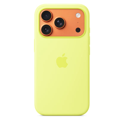 Apple iPhone 17 Pro Silicone Case with MagSafe – Neon Yellow - MGFF4ZM/A