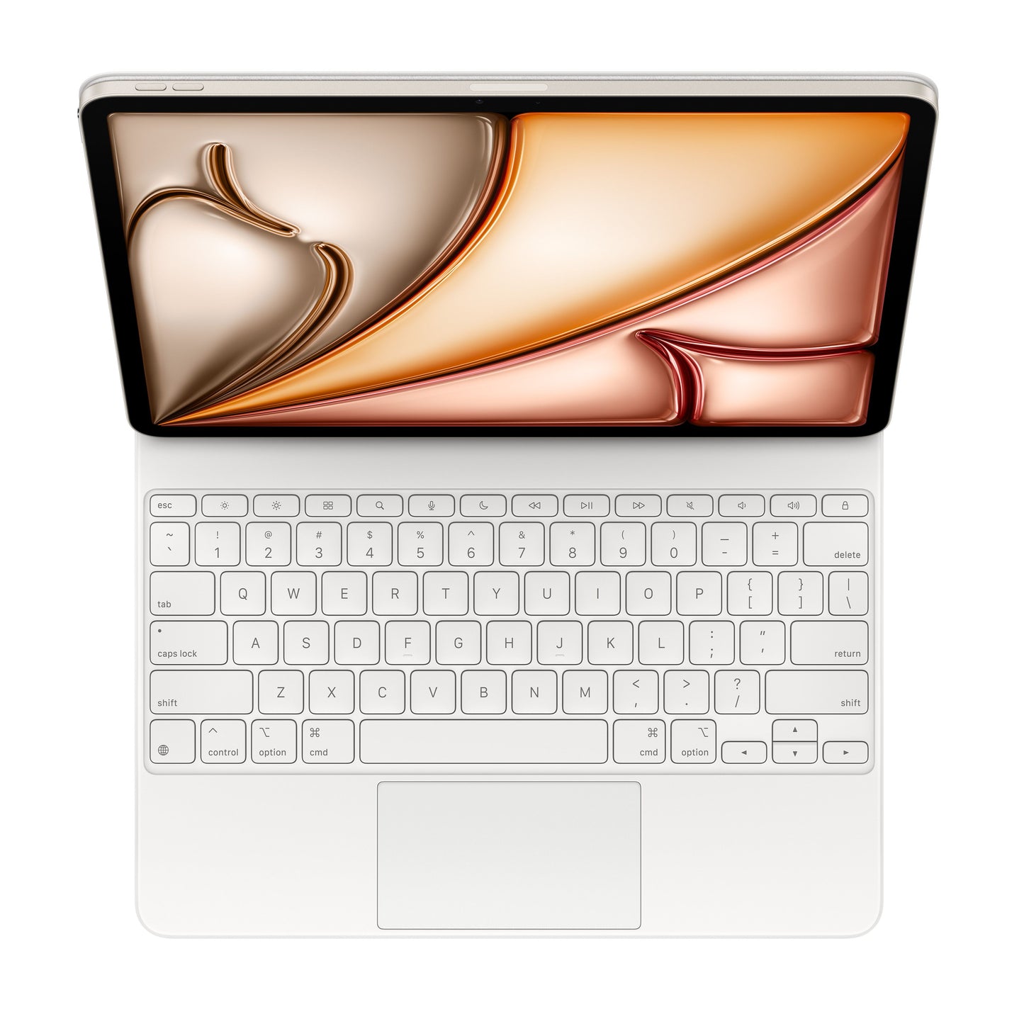 (Open Box) Apple Magic Keyboard for iPad Air 13-inch (M3) - US English - White - MDFW4LL/A - for (7th Gen)