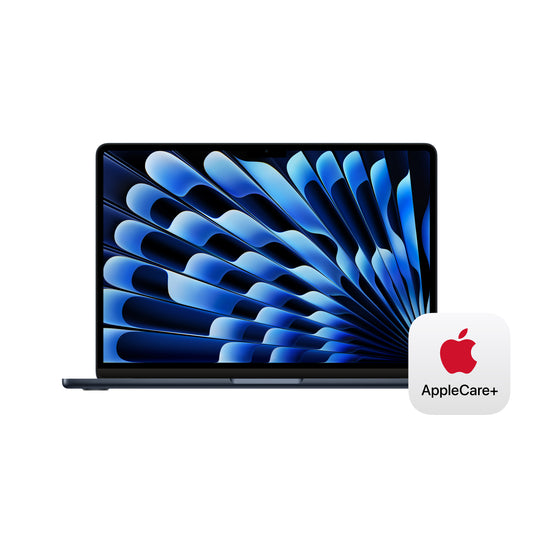 Apple MacBook Air 13-in M3 8C CPU - 10C GPU, 16GB 512GB, Midnight - MXCV3LL/A (Spring 2024) + AppleCare