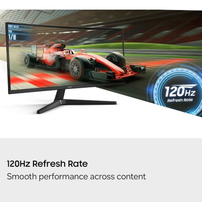 Samsung 34-in Computer Monitor - WQHD, Curved, 120Hz, 1HDMI, 1DP, Simple Stand - LS34H550GANXZA (2026)