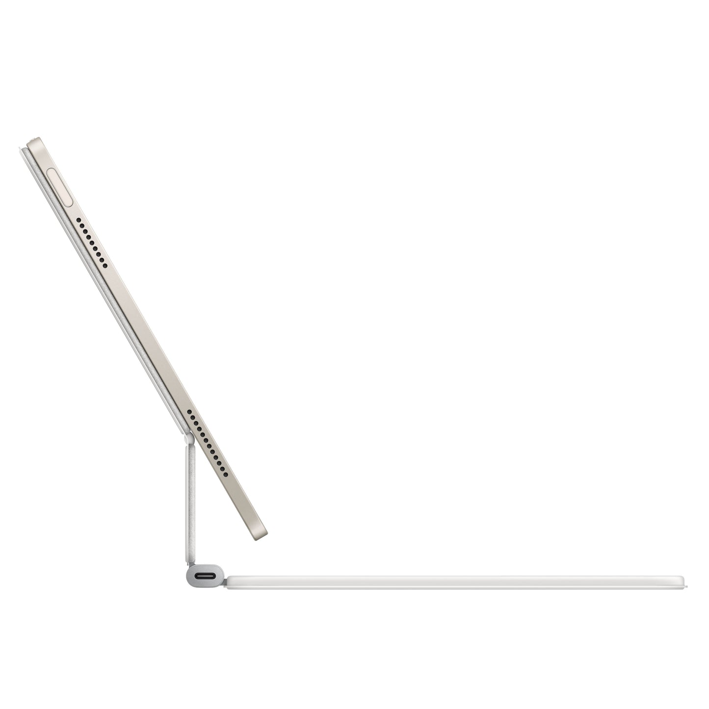 (Open Box) Apple Magic Keyboard for iPad Air 11-inch (M3) - US English - White - MDFV4LL/A - for (7th Gen)