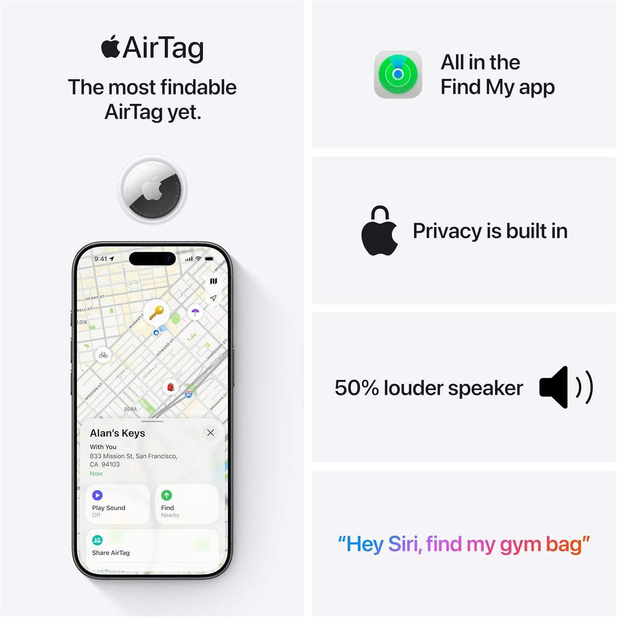 (Open Box) Apple AirTag 2nd Generation - 4 Pack