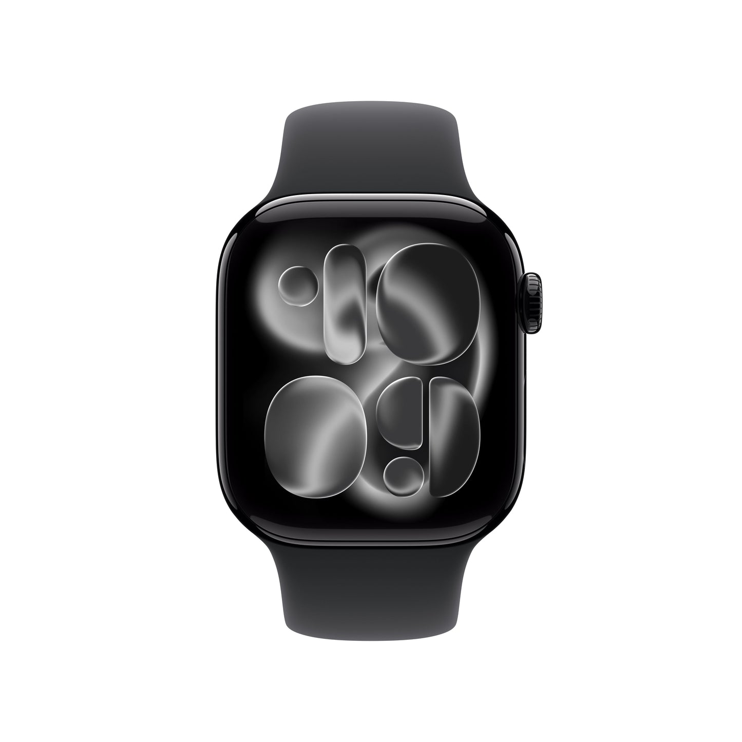 Apple Watch Series 11 GPS + Cellular 42mm Jet Black Aluminum Case with Black Sport Band - M/L - MF854LW/A - (Fall 2025)