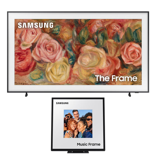 Samsung 85-in LS03D The Frame Smart TV Bundle with LS60D Music Frame Speaker (2024) - QN85LS03DAFXZA + HW-LS60D/ZA