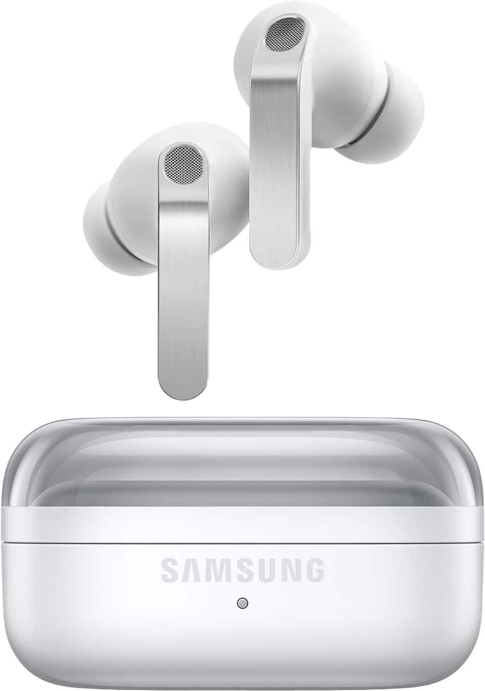 (Open Box) Samsung Galaxy Buds4 Pro Bluetooth Wireless Earbud Headphones - White - (US Version SM-R640NZWAXAR)