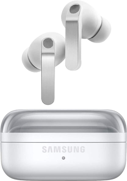 (Open Box) Samsung Galaxy Buds4 Pro Bluetooth Wireless Earbud Headphones - White - (US Version SM-R640NZWAXAR)