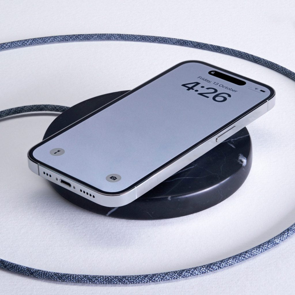 Einova Classic Wireless Charging Stone | Black Marble