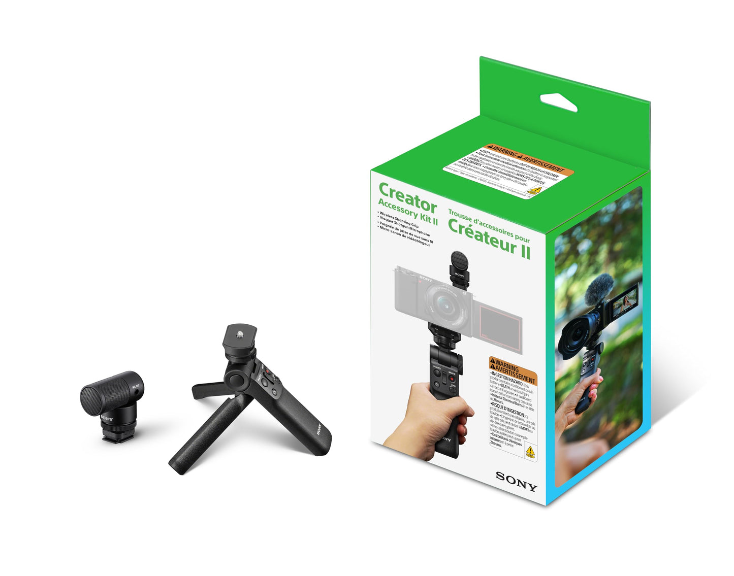 Sony Creator Accessory Kit II (Wireless Shooting Grip + Shotgun Microphone)