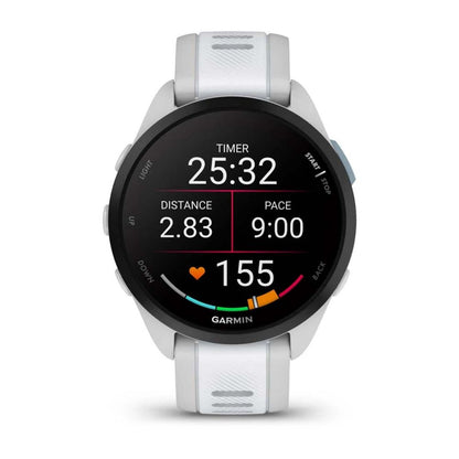 Garmin Forerunner 165 Fitness and Running Smartwatch, Mist Gray / Whitestone